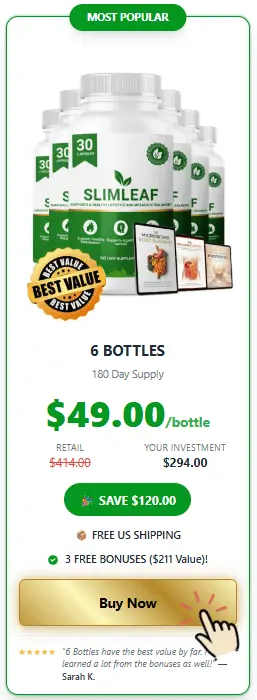 slimleaf 6 bottles price